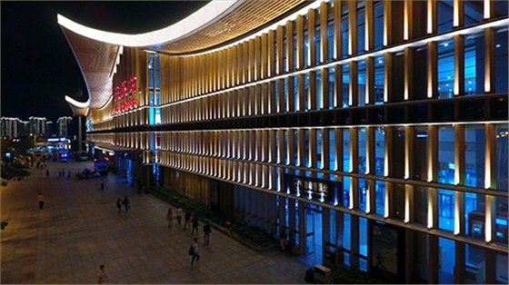 亮化設(shè)計施工后的夜景