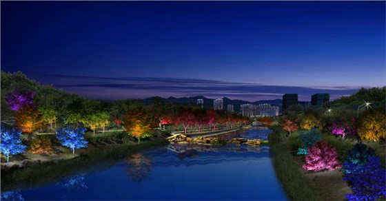 綠植照明效果圖