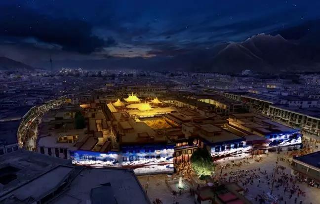 信達(dá)科技·西藏拉薩大昭寺建筑外立面亮化