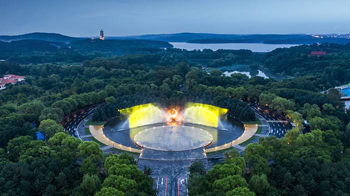 長春凈月潭燈光秀，第二彈！